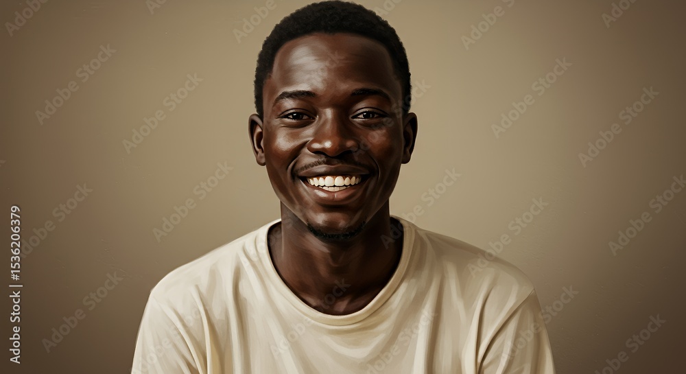 Portrait of a Smiling Young Man Portrait of a Smiling Young Man