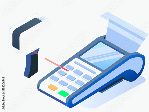 Point of Sale System, modern design, for business use