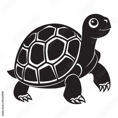tortoise illustration vector logo sticker silhouette 