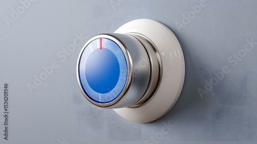 A sleek and modern commercial for a new smart home thermostat, demonstrating its ease of use and energy-saving features in different rooms and weather conditions