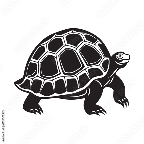 tortoise illustration vector logo sticker silhouette 