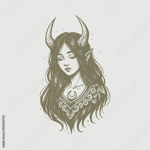 girl with long hair