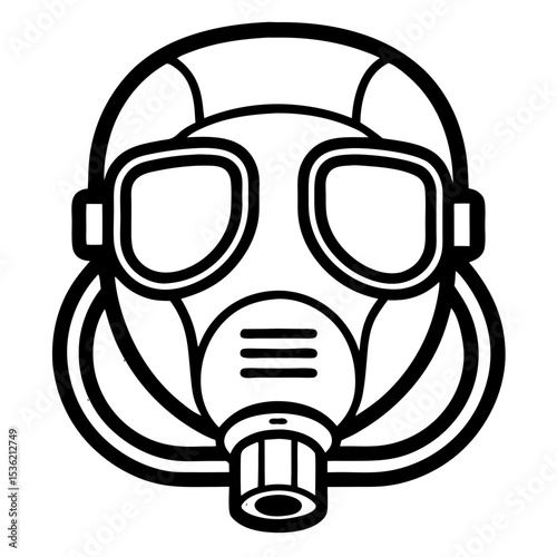 gas mask vector illustration