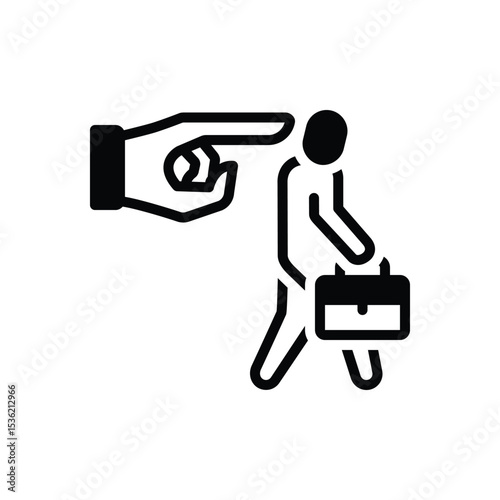 Black solid icon for firing