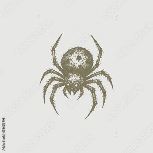 spider on a white background