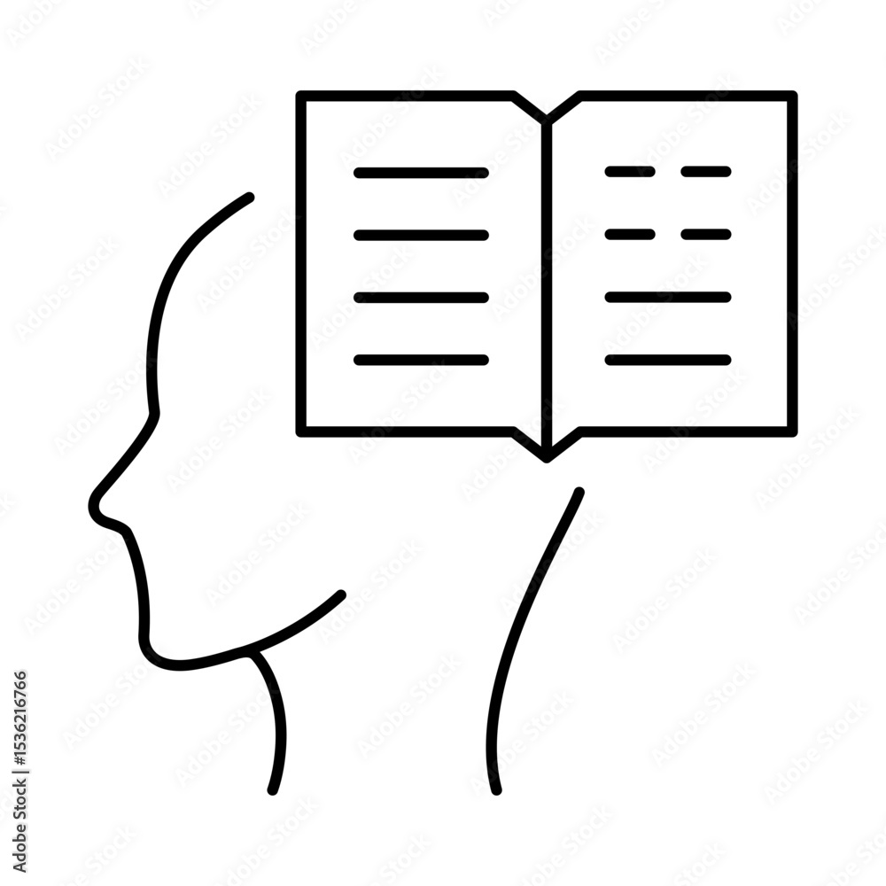 Thinking Brain Icon. Ideas, Intelligence, Ai, Knowledge, Learning, Neuron, Creativity, Inspiration, Brainstorm, Mindset Icons Editable Stroke Vector Illustration Thinking Brain Icon. Ideas, Intelligence, Ai, Knowledge, Learning, Neuron, Creativity, Inspiration, Brainstorm, Mindset Icons Editable Stroke Vector Illustration