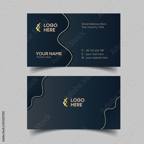 Modern Luxury Business Card Template for Professionals and Executives