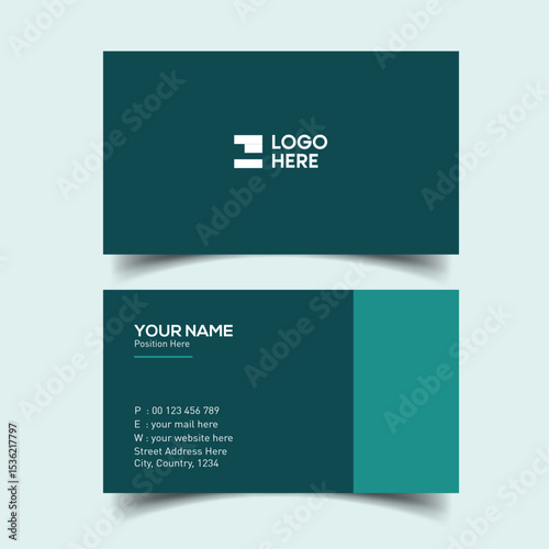 Minimalist Clean Visiting Card Design for Company Profile & Marketing Use