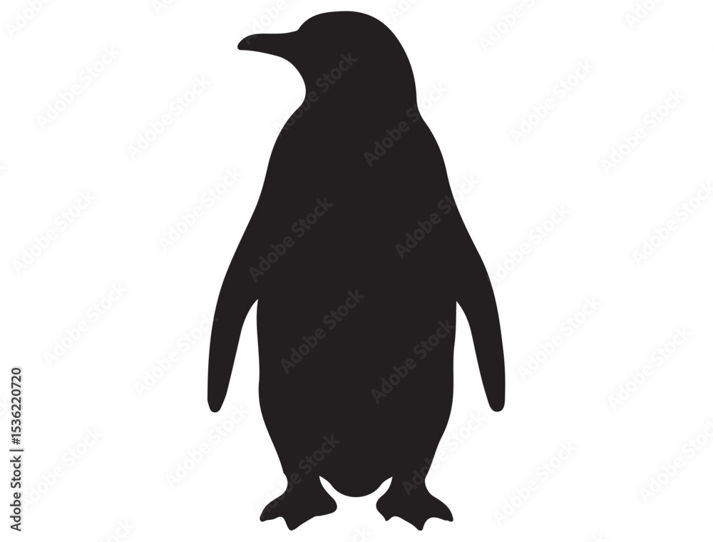 Naklejka premium PENGUIN SILHOUETTE