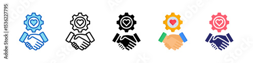 Empathy Multiple Style Icon Set Collection.