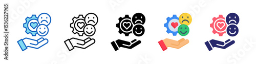 Emotional Multiple Style Icon Set Collection.