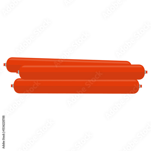 魚肉ソーセージのイラスト