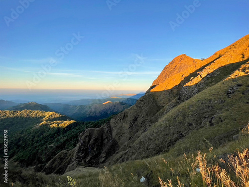 travel forest mountain sunset camp hiking