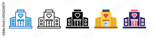Non Profit Organization Multiple Style Icon Set Collection.