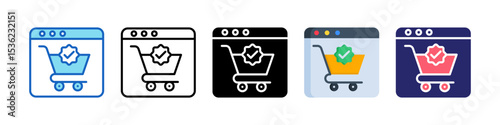 Checkout Multiple Style Icon Set Collection.