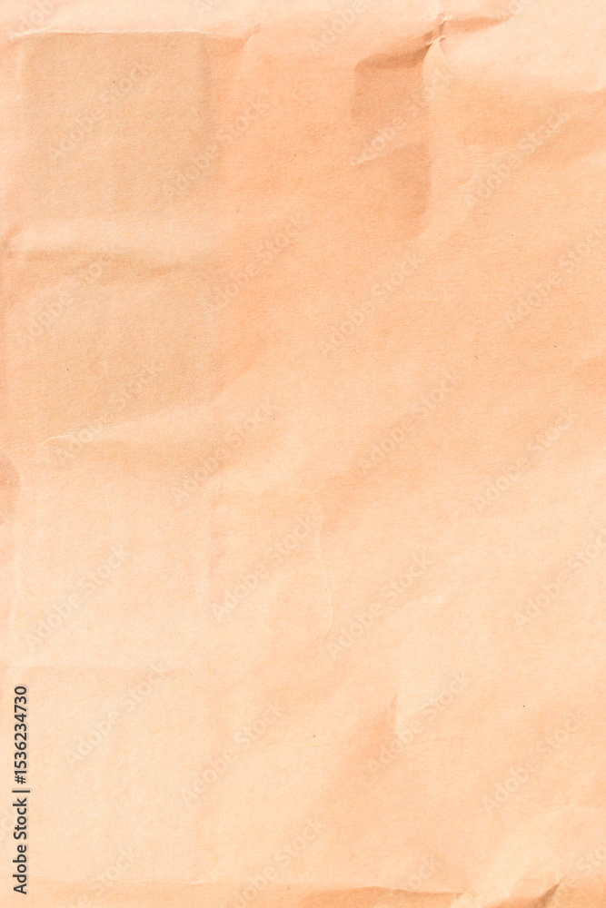 Fototapeta premium crease brown paper texture background, recycle material