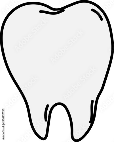 dental implant line art vector illustration for dental care, hygiene clinic, education poster, or oral health icon set