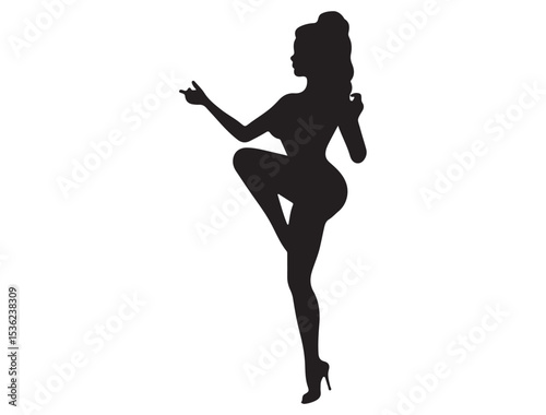 PINUP GIRL SILHOUETTE