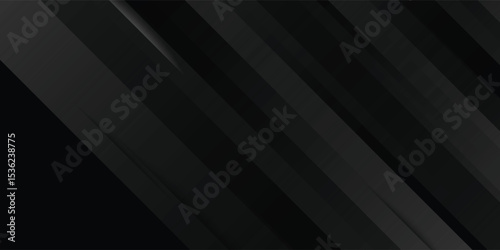 Black abstract background. Elegant dark diagonal shape elements. Modern luxury grey gradient graphic design modern arts