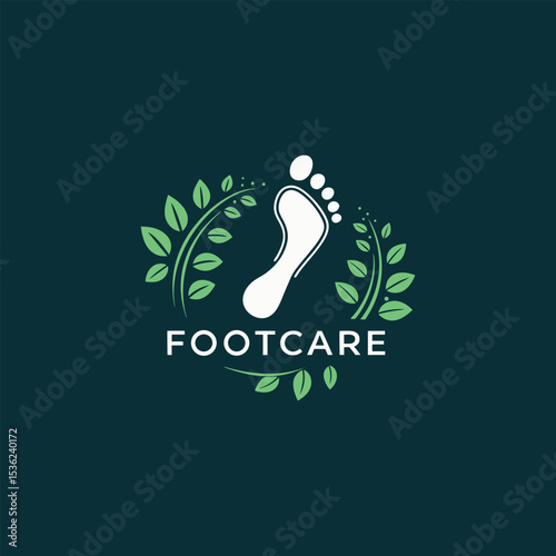 foot care logo design vector 