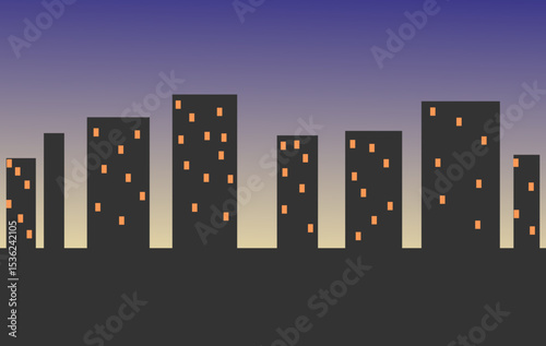 night city in the night