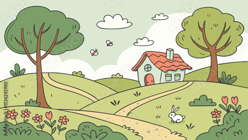 Draw pictures in a natural and untamed setting.