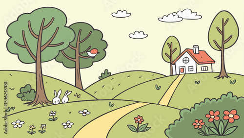 Draw pictures in a natural and untamed setting.