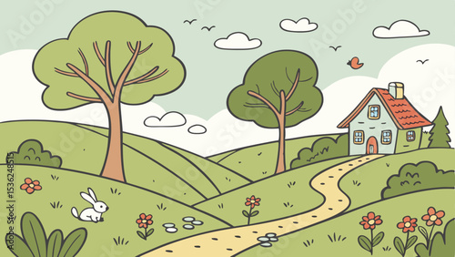 Draw pictures in a natural and untamed setting.