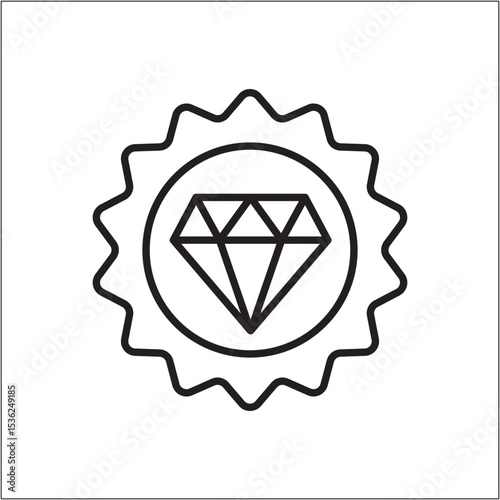 Reward coin icon. Achievement medal icon. Icon symbol of win, victory, award, prize, level. Vector illustration.