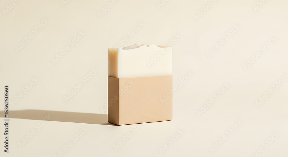 Obraz premium Soap Bar Simple Design Neutral Background