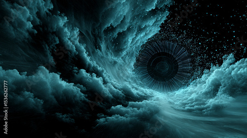 Time Machine Disintegrating in a Celestial Vortex