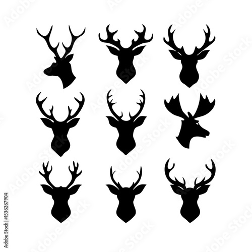 deer silhouette vector