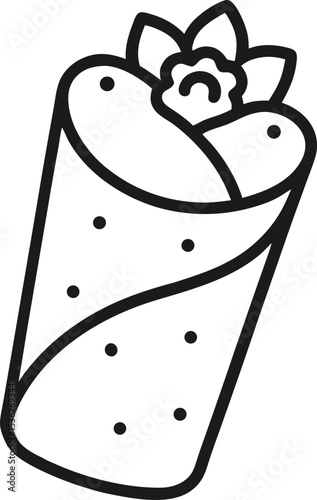 Burrito Mexican Food Icon