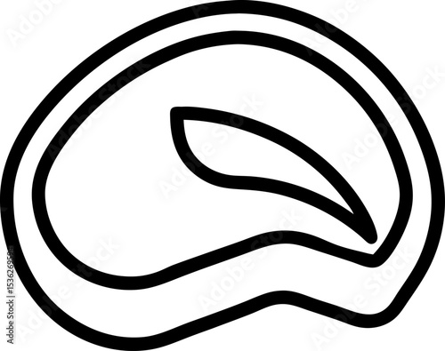 icon of salmon fillet slice ideal for BBQ grilling or seafood meal illustrations.