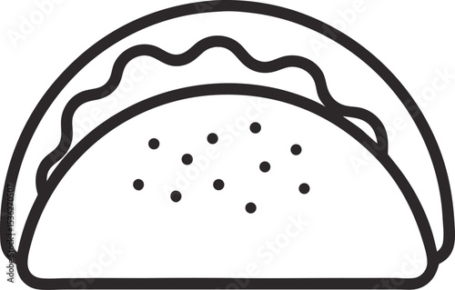 Taco icons set vector logo template design illustration.