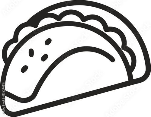 Taco icons set vector logo template design illustration.