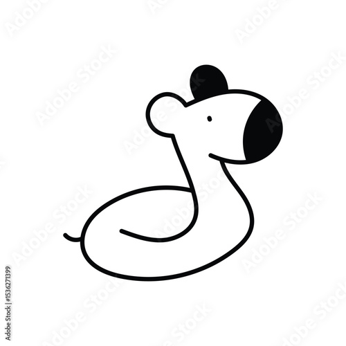 Rubber Toy Icon vector stock illustration