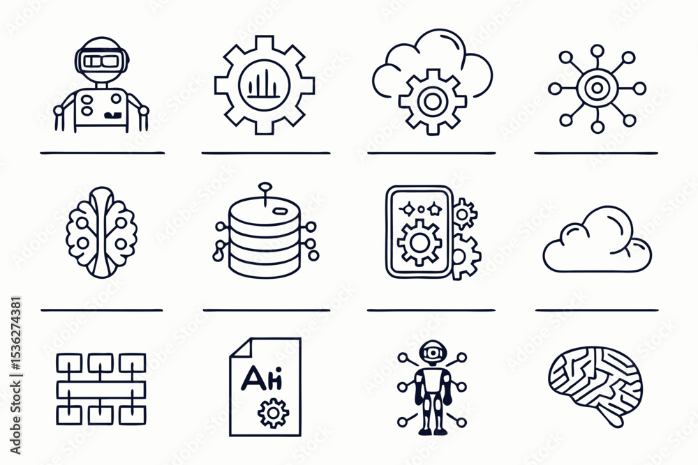 Fototapeta premium set of icons for web