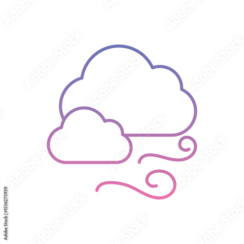 Hot Air Icon vector stock illustration