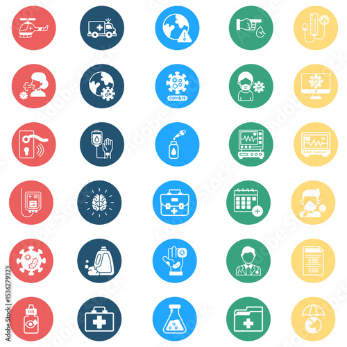 Healthcare & Medical Icons Back Ground Style