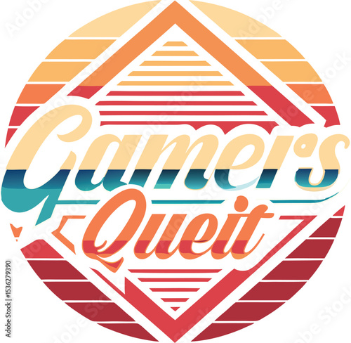 Gammers naer quites Typography T-shirt Design print Ready eps cu file download 