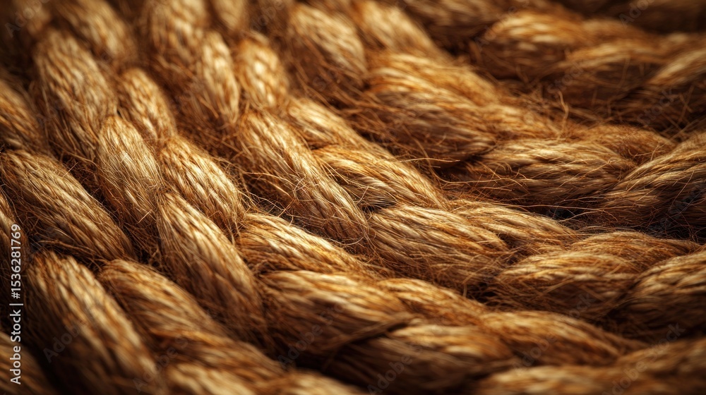 Fototapeta premium Close-up of a coiled rope texture