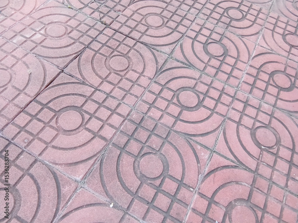 Bricks on the floor.