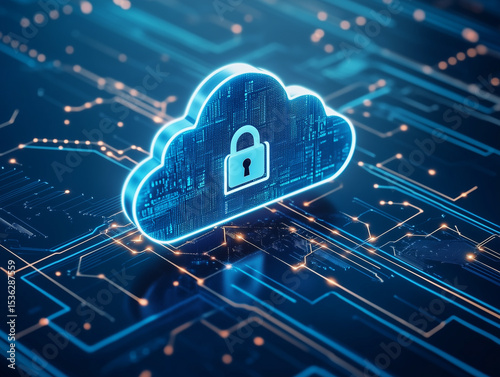 Secure Cloud Computing System with Digital Lock Technology Connection Design