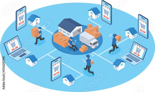 オンラインショップの利用増加によって人手不足になっている物流業界