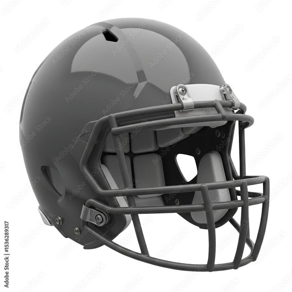 Naklejka premium Helmet for playing American football isolated on transparent or white background, png
