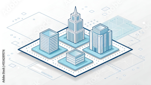 Clear isometric plates intersecting at sharp angles with soft internal reflections and overlapping shadows over neutral white-gray gradient background for data architecture and UI design themes

