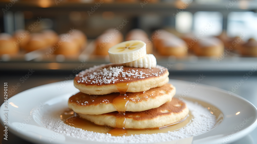 Banana Nut Pancakes in Close-Up Brunch Scene
Banana Nut Pancakes in Close-Up Brunch Scene