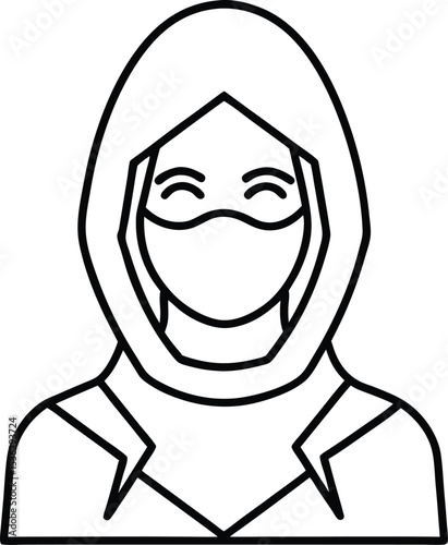 Face mask safety vector illustration.