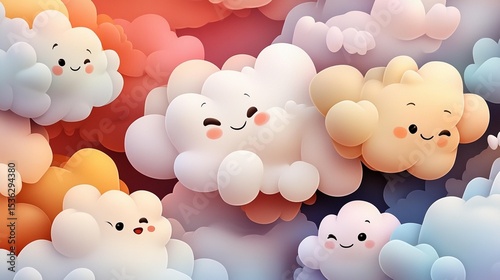 Cute Cartoon Clouds